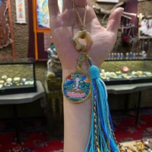 Blue Serenity Guanyin Amulet