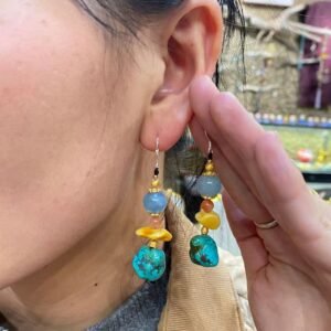 Himalayan Turquoise Oracle Earrings