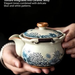 Covered Bowl & Teapot (Ceramic Hand-Grip Pot)