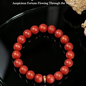 Southern Red Agate Bracelet (Persimmon Red)