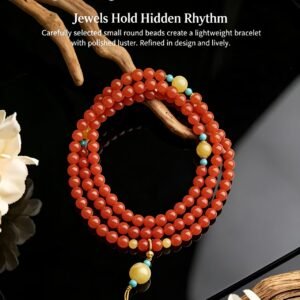 Southern Red Agate 108-Bead Long Strand