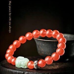 Southern Red Agate Pixiu Bracelet