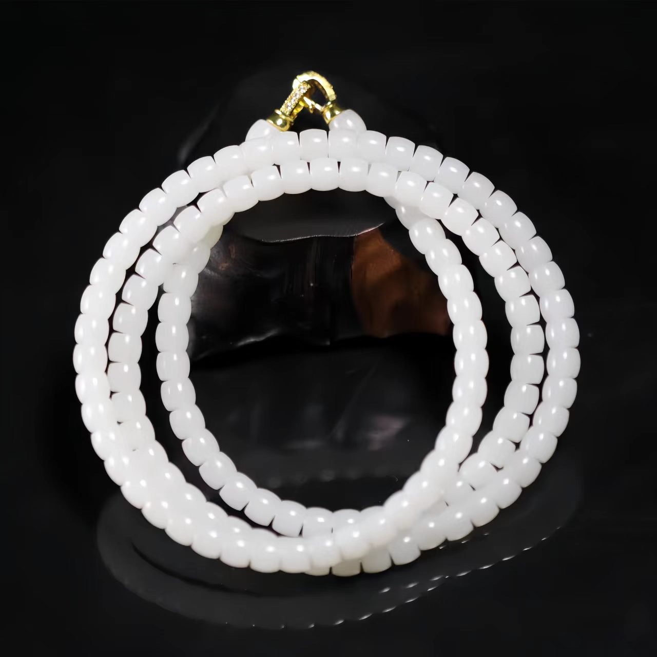 Hetian Jade 108-Bead Long Strand