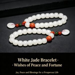 Hetian Jade Peace Buckle Bracelet